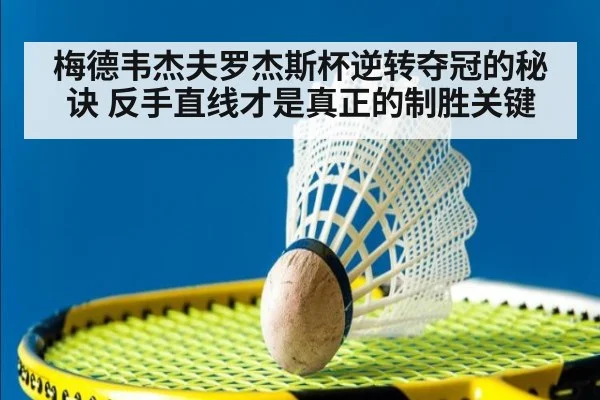 梅德韦杰夫罗杰斯杯逆转夺冠的秘诀 反手直线才是真正的制胜关键